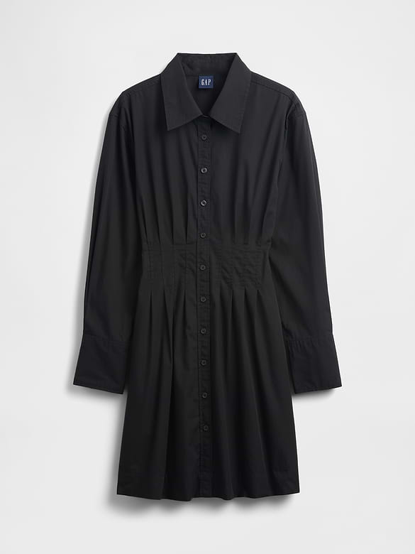 Gap Pleated Mini Shirtdress — photo 6