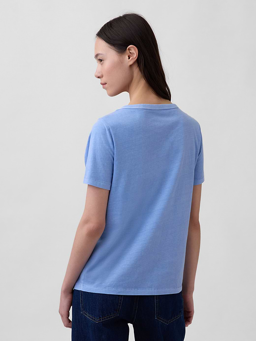 Gap Organic Cotton VintageSoft V-Neck T-Shirt — photo 4
