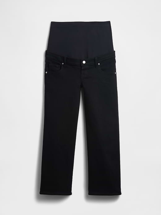 Gap Maternity Full-Panel Stride Wide-Leg Ankle Jeans — photo 3