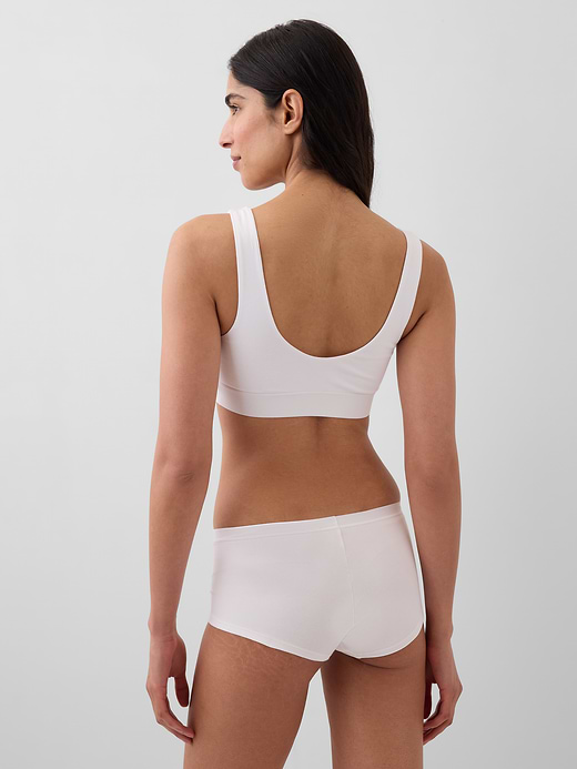 Gap Organic Stretch Cotton Gap Logo Bralette — photo 3