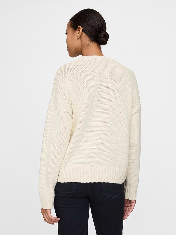 Gap 100% Cotton Relaxed Sweater — photo 3