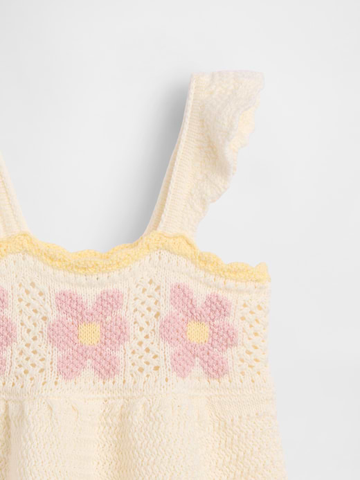 Gap Baby Crochet Flower Dress — photo 4