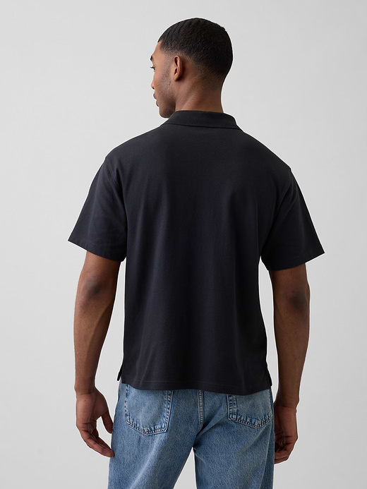 Gap Relaxed Pique Polo — photo 4