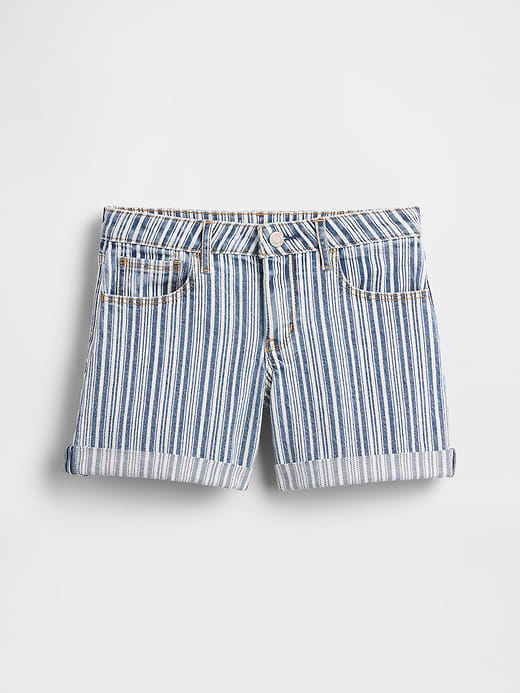 Gap Kids Denim Stripe Midi Shorts — photo 3
