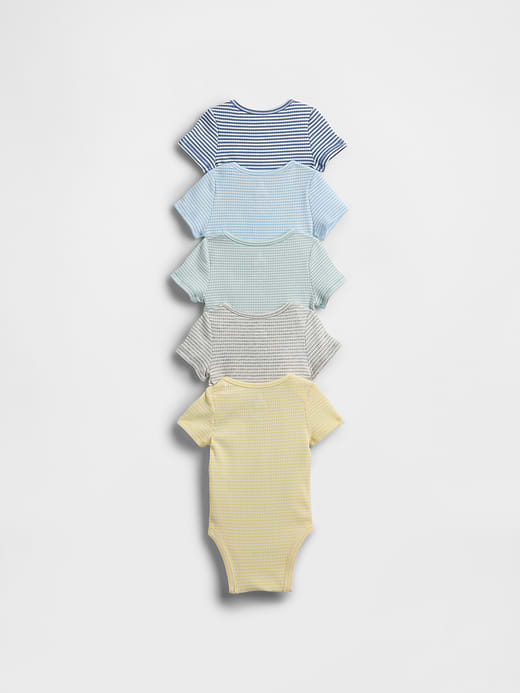 Gap Baby First Favorites TinyRib Bodysuit (5-Pack) — photo 3