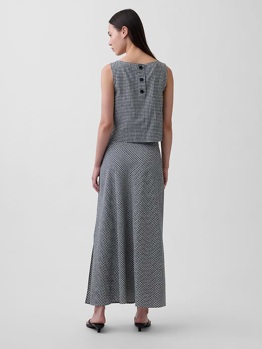 Gap Linen-Blend Maxi Slip Skirt — photo 3