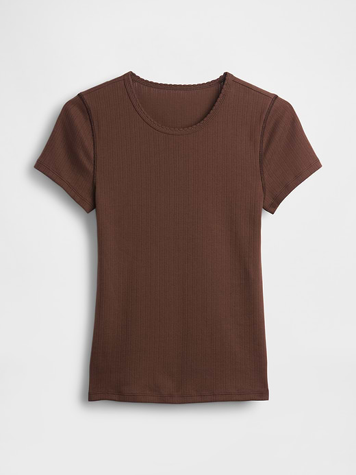 Gap Pointelle Crew T-Shirt — photo 6