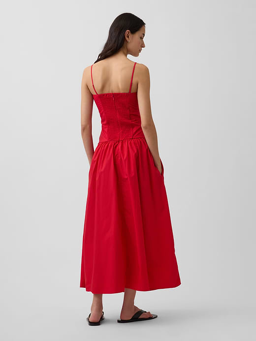 Gap Poplin Drop-Waist Maxi Dress — photo 3