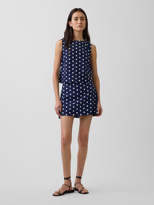 Gap Linen-Blend Mini Skort — photo 1