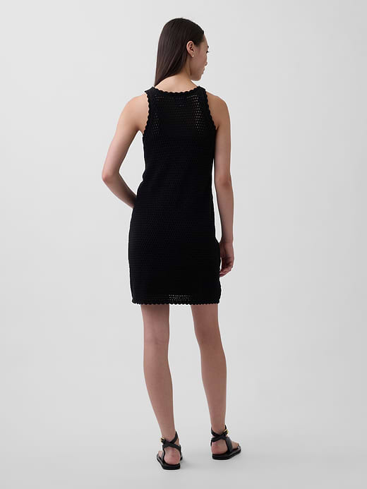 Gap 100% Cotton Crochet Mini Dress — photo 3