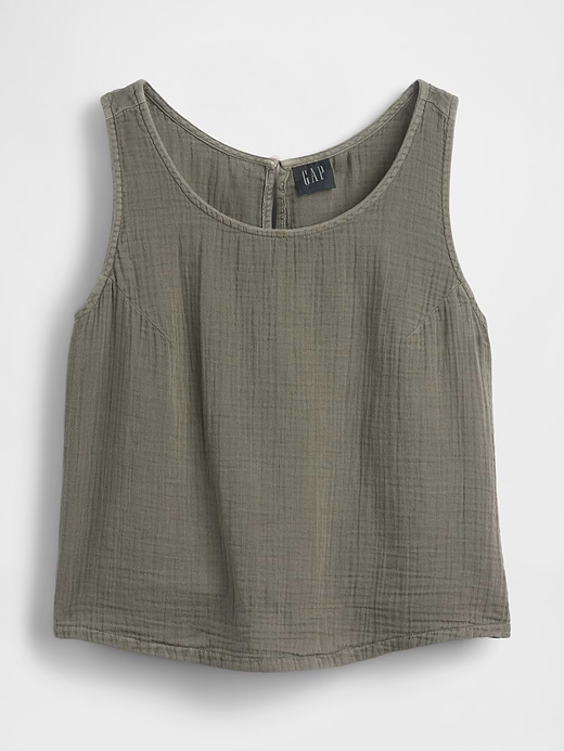 Gap Cotton Gauze Racer Shell Tank Top — photo 6