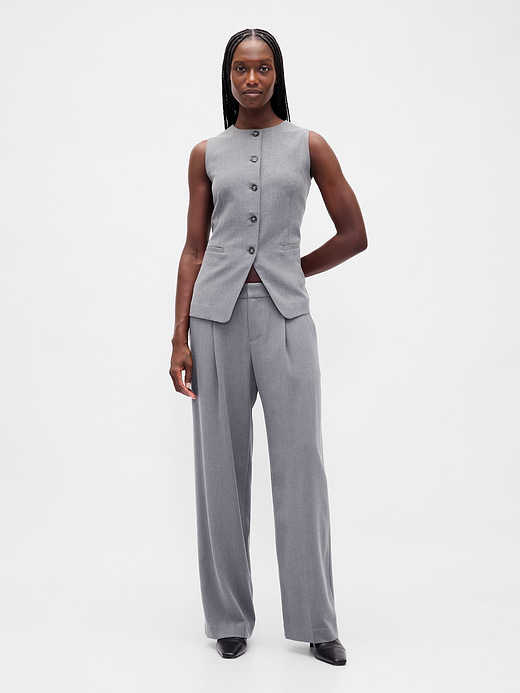 Gap UltraSoft Denim Longline Vest — photo 6