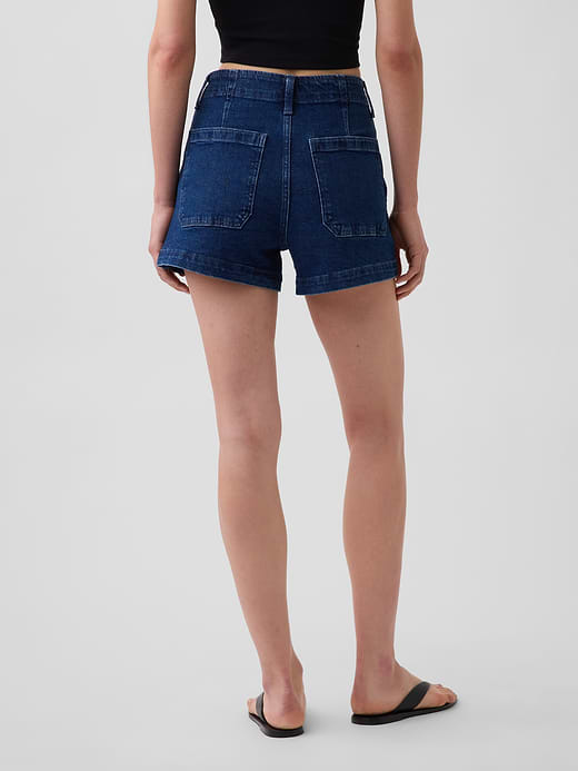 Gap 3.5" High Rise Relaxed Straight Denim Shorts — photo 5