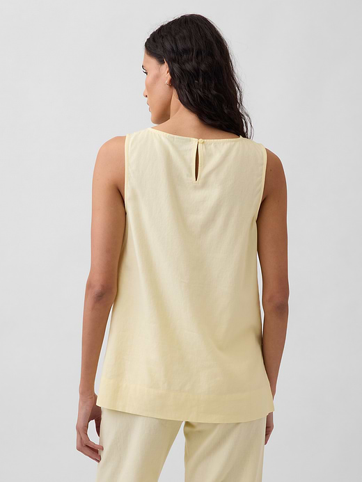 Gap Linen-Blend Shell Tank Top — photo 4