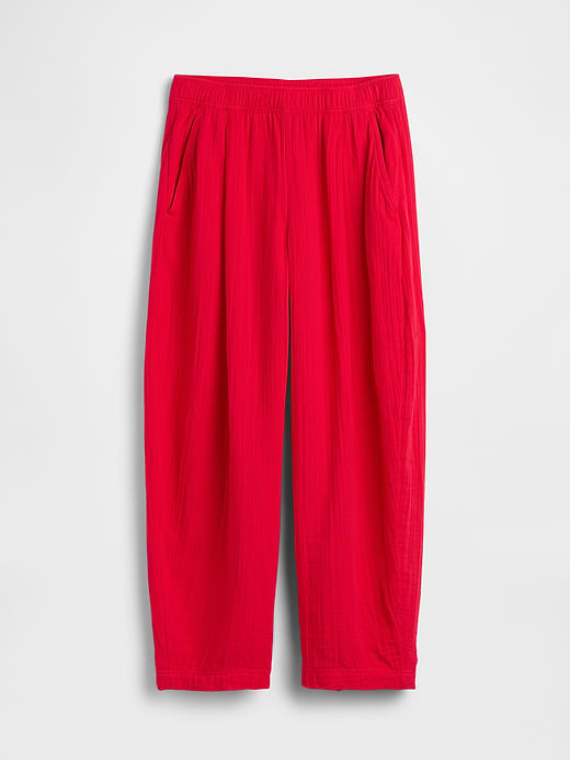 Gap Cotton Gauze Easy Barrel Pants — photo 6