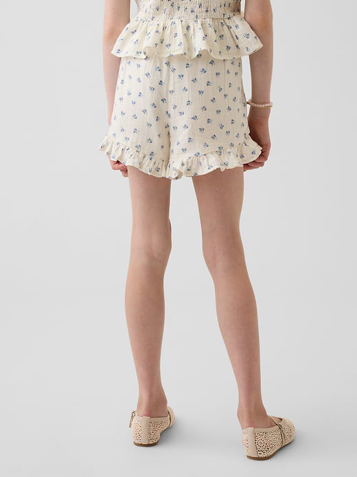 Gap Kids Cotton Gauze Easy Ruffle Shorts — photo 5