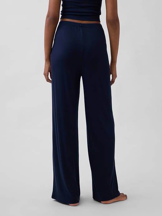 Gap MiniRib Wide-Leg PJ Pants — photo 5