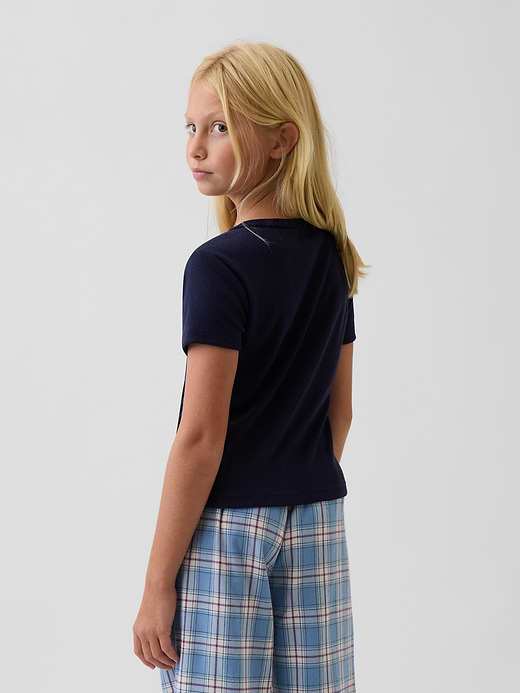 Gap Kids Recycled Pointelle PJ T-Shirt — photo 4