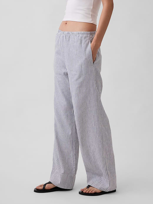 Gap Linen-Blend Easy Wide-Leg Pants — photo 4