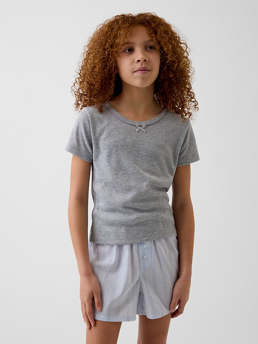 Gap Kids Recycled Pointelle PJ T-Shirt — photo 1