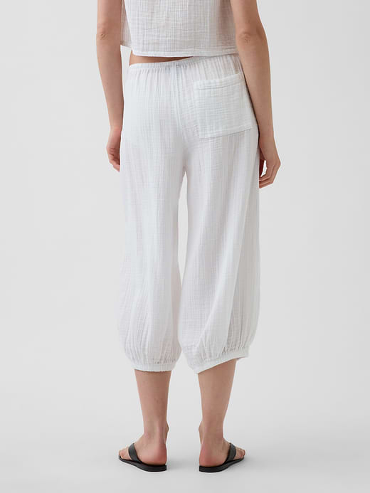 Gap Cotton Gauze Easy Culotte Pants — photo 5