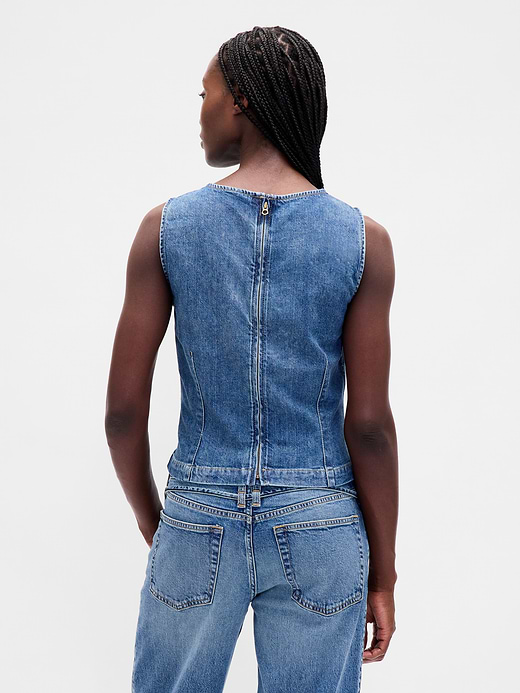 Gap Denim Crop Shell Tank Top — photo 4