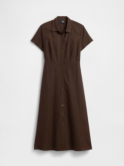 Gap Linen-Blend Midi Shirtdress — photo 8