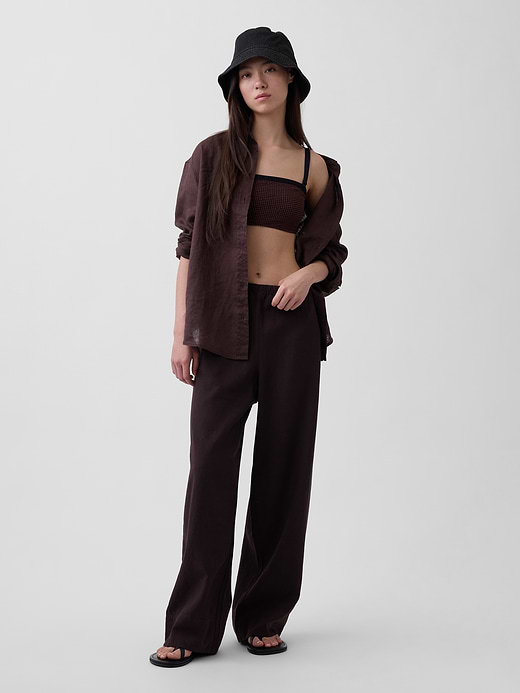Gap 100% Linen Oversized Shirt — photo 3
