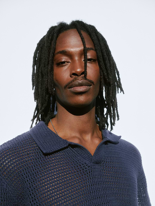 Gap Mesh Polo Sweater — photo 7