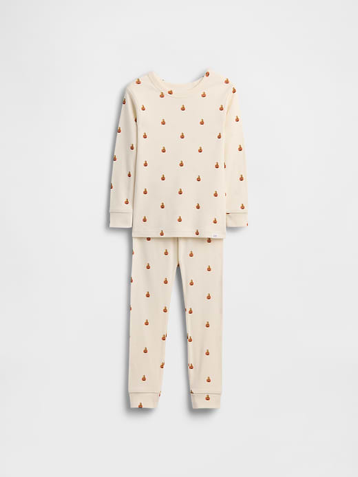 Gap Kids & Baby Organic Brushed Cotton Glow-In-The-Dark Skeleton PJ Set — photo 1