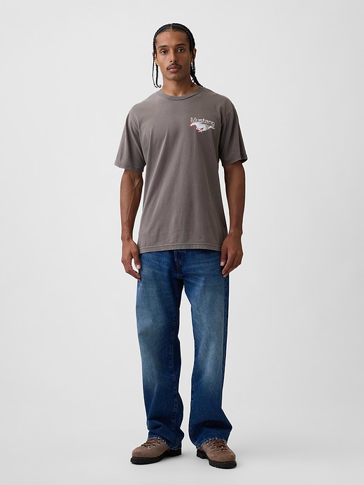 Gap Ford Mustang Heavyweight Crop Graphic T-Shirt — photo 3