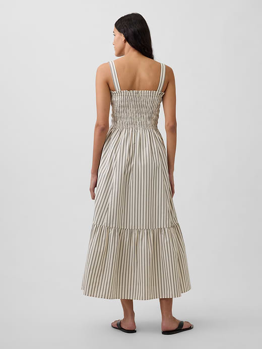 Gap Poplin Smocked-Bodice Maxi Dress — photo 3
