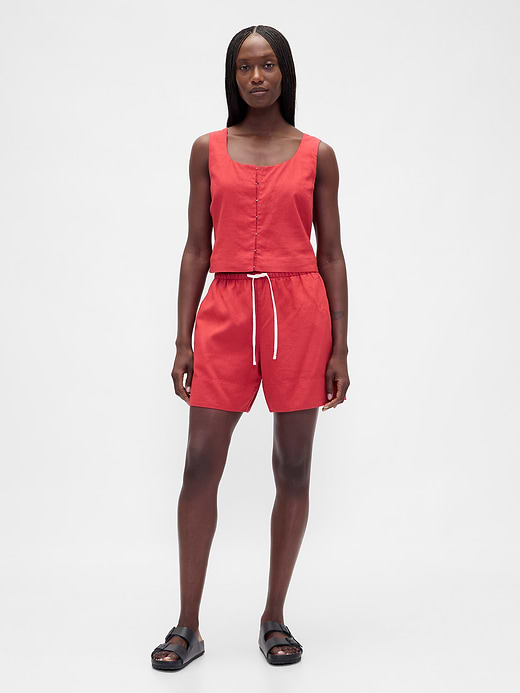 Gap 6" Linen-Blend Easy Shorts — photo 1