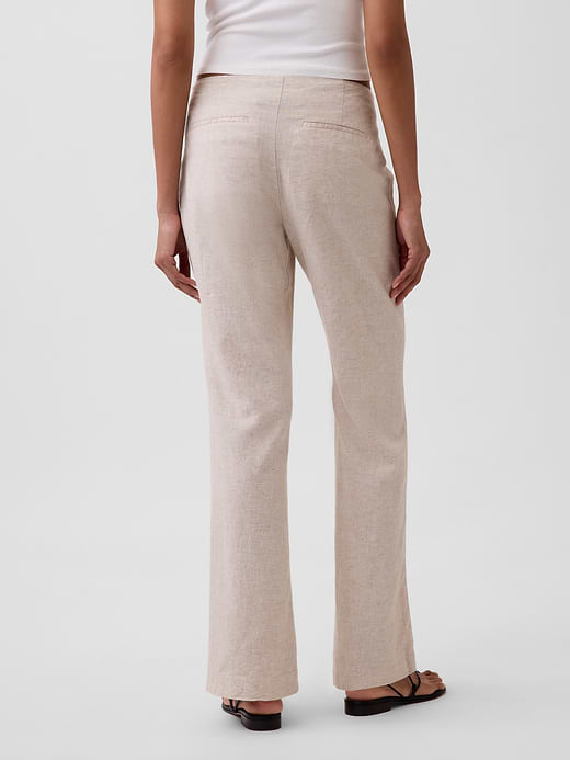 Gap Low Rise Linen-Blend Flare Pants — photo 5