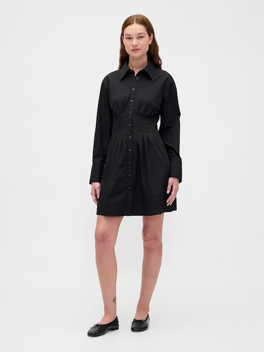 Gap Pleated Mini Shirtdress — photo 1
