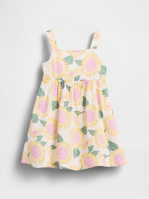 Gap Baby & Toddler Cotton Gauze Sunflower Dress — photo 1