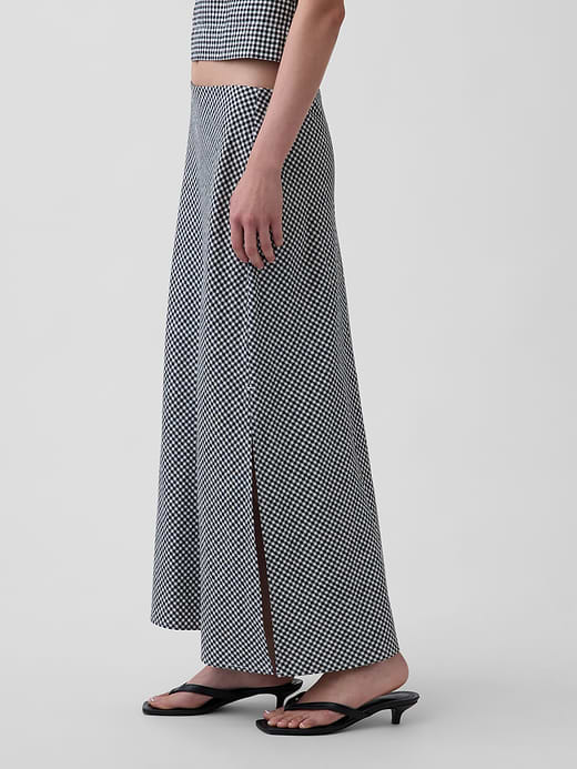Gap Linen-Blend Maxi Slip Skirt — photo 4