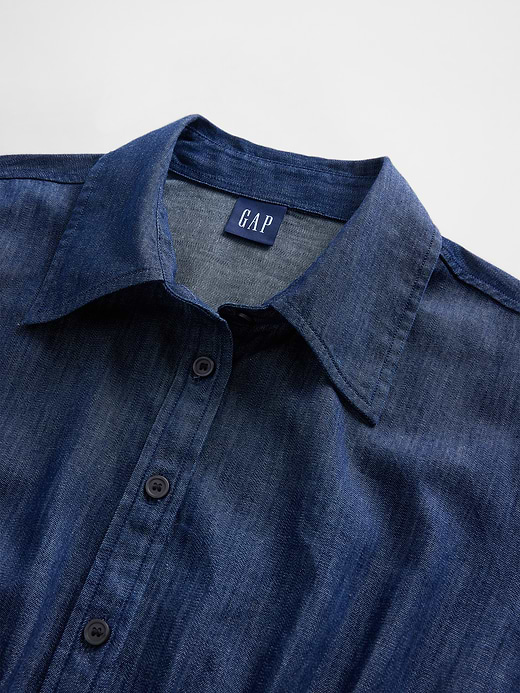 Gap Pleated Mini Shirtdress — photo 5