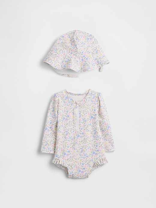 Gap Baby Floral Rash Guard Swim Set — photo 1