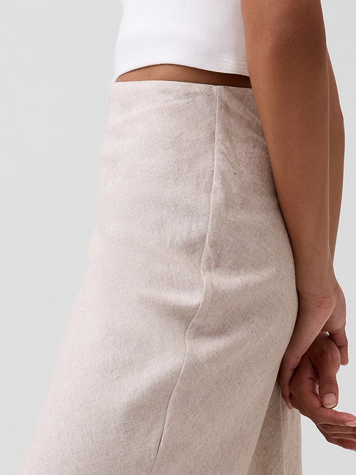 Gap Linen-Blend Maxi Slip Skirt — photo 5