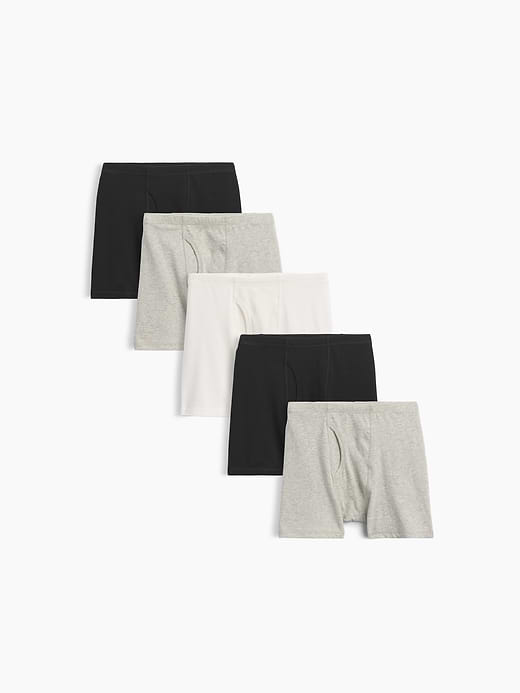 Gap Kids Organic Stretch Cotton Solid Boxer Briefs (5-Pack) — photo 1