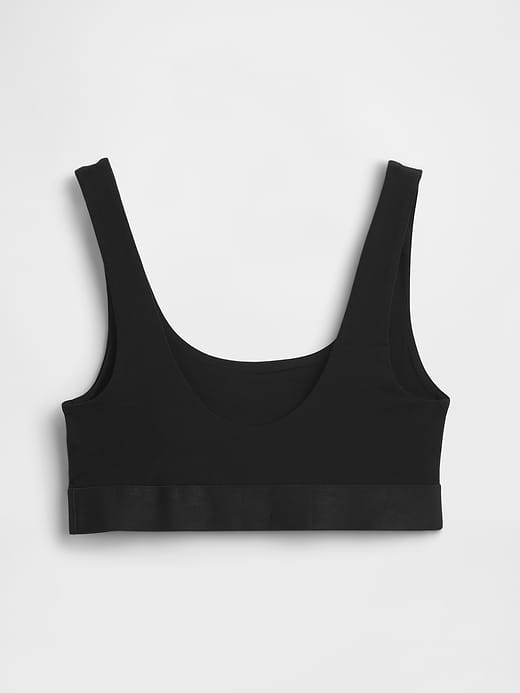 Gap Organic Stretch Cotton Gap Logo Bralette — photo 7