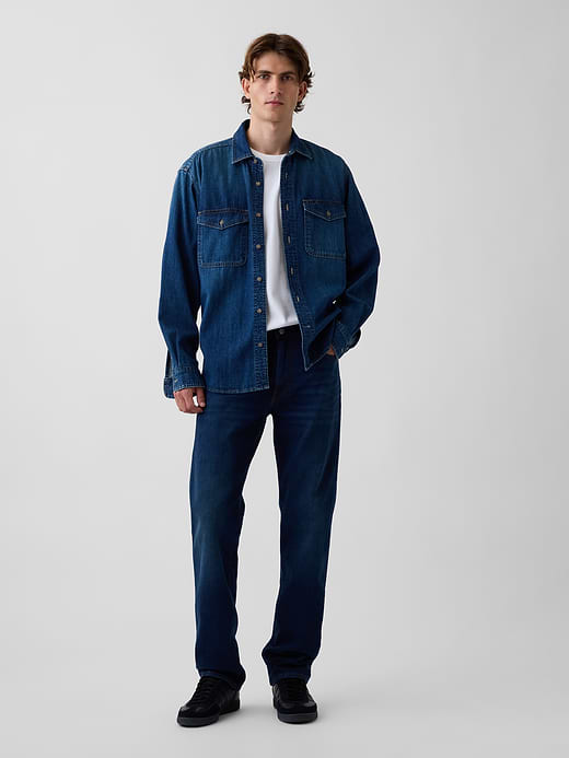 Gap Straight Jeans in GapFlex — photo 6