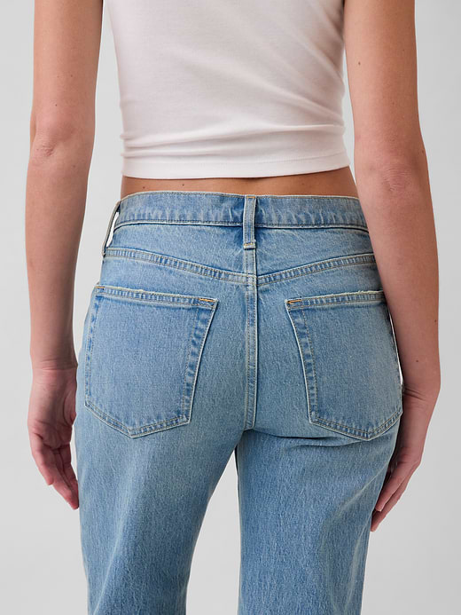 Gap Mid Rise Relaxed Straight Jeans — photo 8