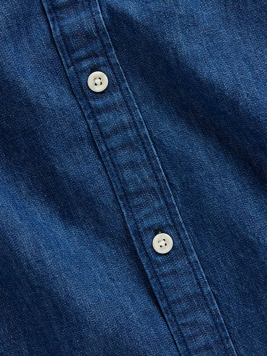 Gap Denim Relaxed Straight-Hem Shirt — photo 5