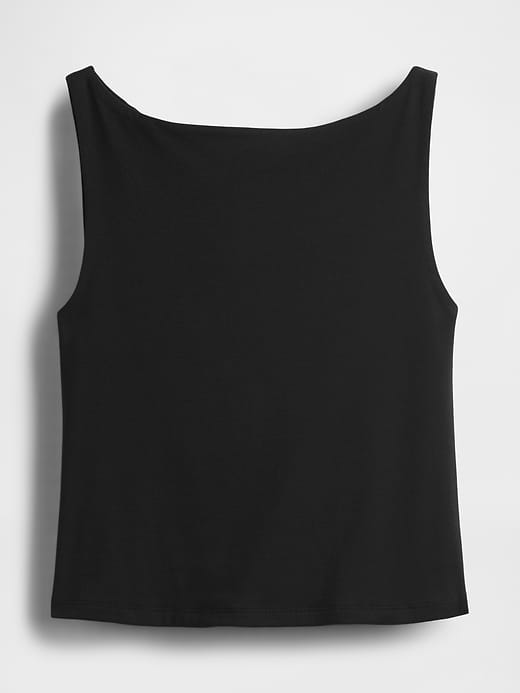 Gap CloseKnit Jersey Boatneck Crop Tank Top — photo 5