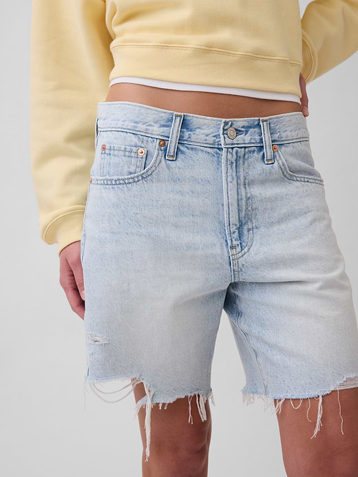 Gap 8" Mid Rise UltraSoft Loose Bermuda Shorts — photo 6