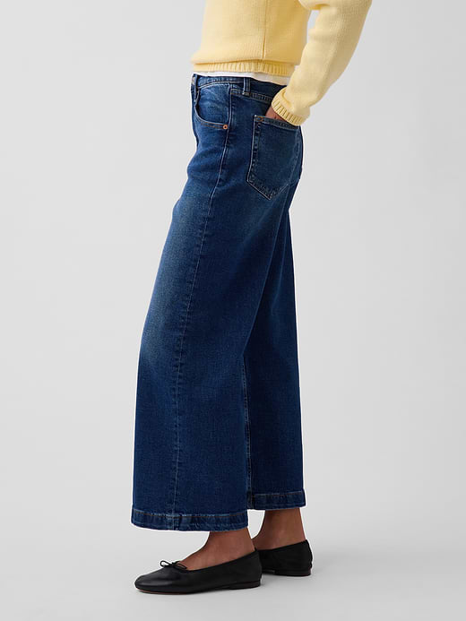 Gap High Rise Stride Wide-Leg Ankle Jeans — photo 4
