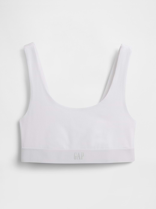 Gap Organic Stretch Cotton Gap Logo Bralette — photo 6