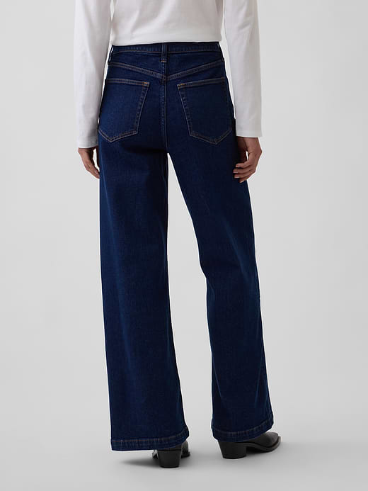 Gap High Rise Stride Wide-Leg Jeans — photo 5